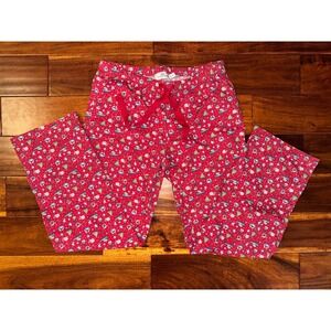 Vineyard Vines Womens Pajama Pants XS Red Nautical Crab Christmas Trees Holiday